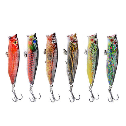 6PCS Floating Fishing Lures for Universal Use (6.0g/6.5cm)