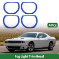 4 Pcs Headlight Trim Bezels Replacement for Dodge Challenger (2015–2024)