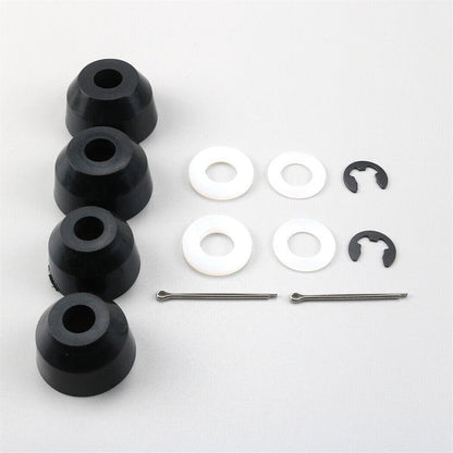 2 Inner & 2 Outer Tie Rod Poly Boots w/ Hardware for Kubota BX1850, 60, 70, 80