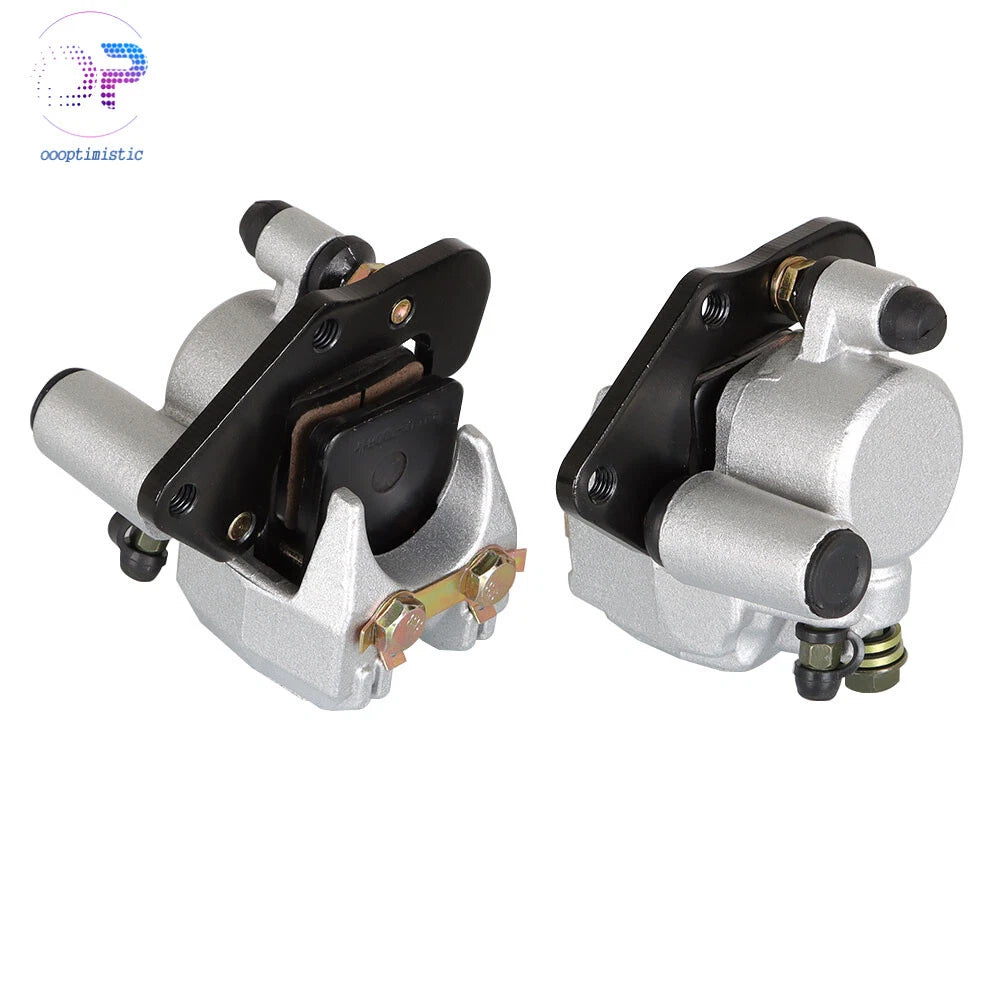 Front Left Right Brake Calipers for Kawasaki Prairie 360 (2003–2013) W/Pads