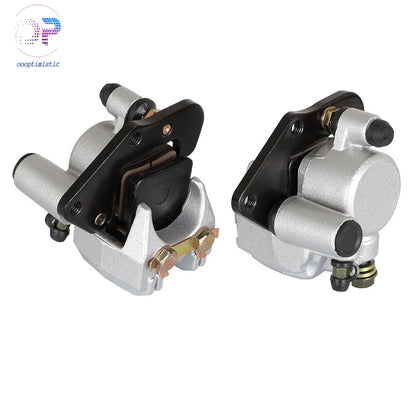 Front Left Right Brake Calipers for Kawasaki Prairie 360 (2003–2013) W/Pads