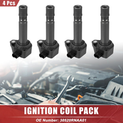 Set of 4 Ignition Coil Packs for Honda Civic (2006–2011)