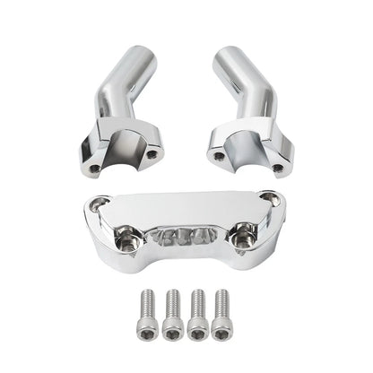 1" Bar Super Wide Glide 4.5" Pullback Handlebar Riser Top Clamp for Harley