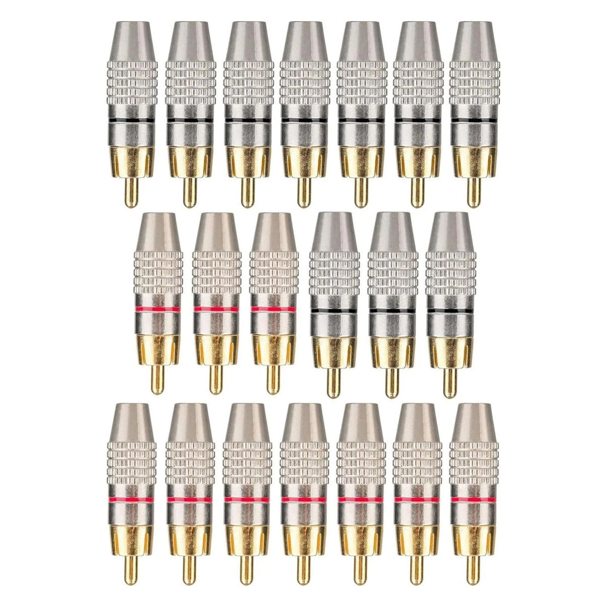 RCA Male Plug Solderless Audio Adapter for Speaker (Universal Fit)