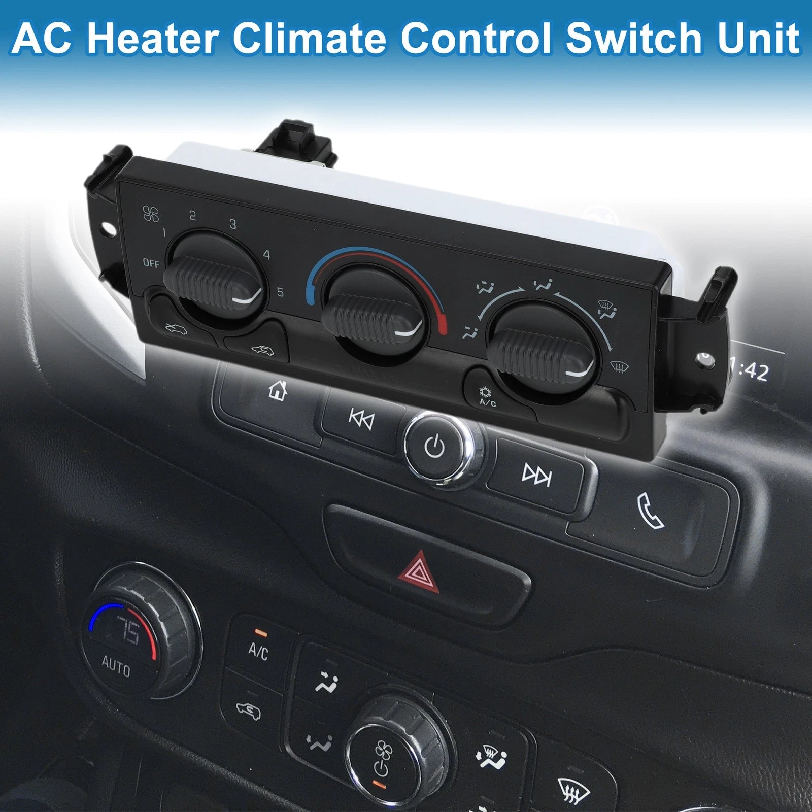 HVAC A C Heater Climate Control Panel for Chevrolet Silverado 1500 2500 (1999–2001)
