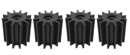 Set of 4 Water Pump Flexible Rubber Impellers for Jabsco (17938-0001)