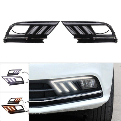 2X ABS Front LED Daytime Running Lights for VW Jetta MK7 (2016–2018)