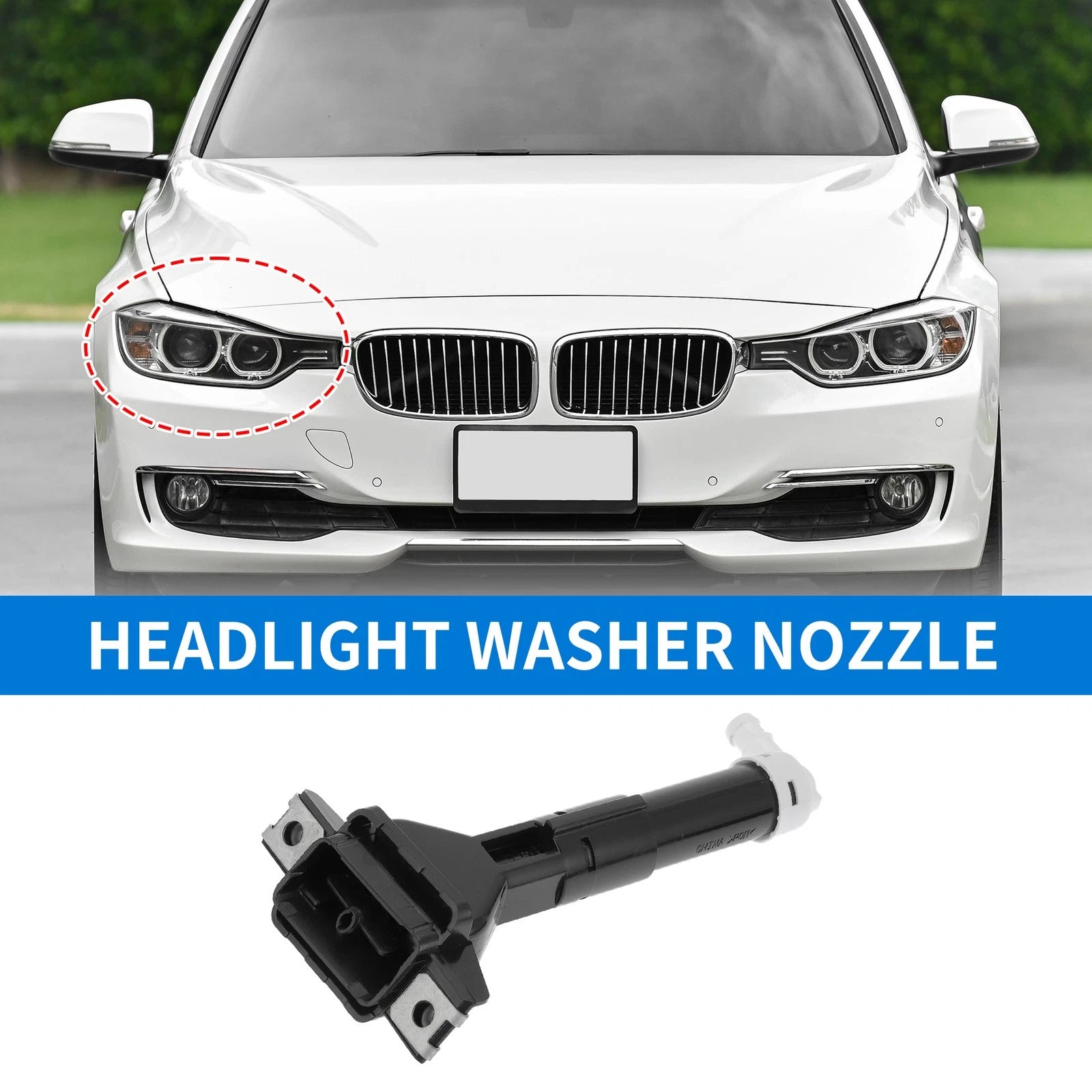 Front Right Headlight Washer Nozzle Replacement for Honda CR-V (2012–2016)