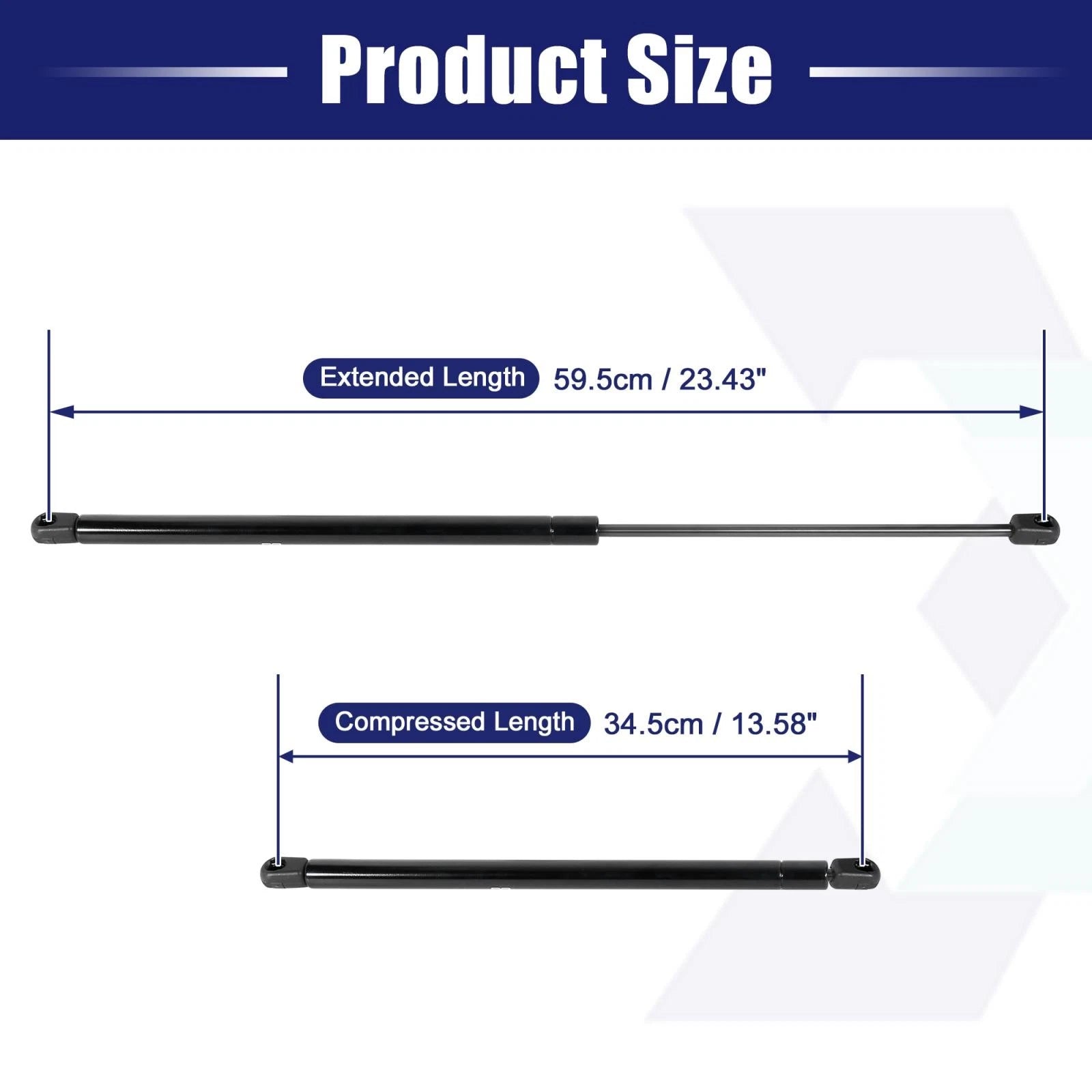 2pcs Rear Trunk Lift Supports Struts Shocks for Volkswagen Beetle (1998–2010)