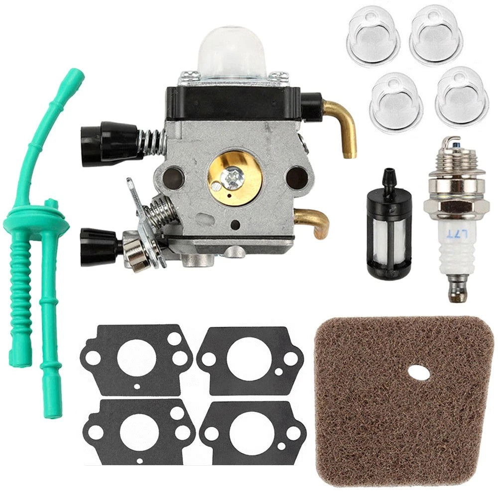 Carburetor Air Filter Kit for Stihl FS38 FS45 FS46 FS55 FC55 KM55 HL45 (C1Q-S186A)
