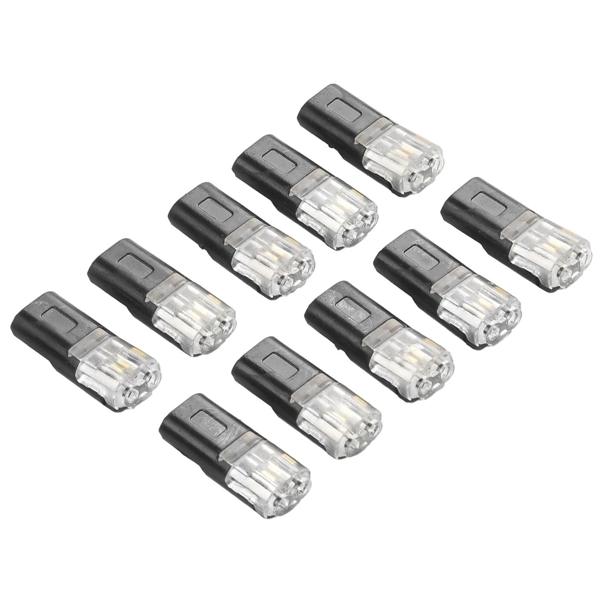 10X Black Waterproof Cable Wire Connector for Electrical Car