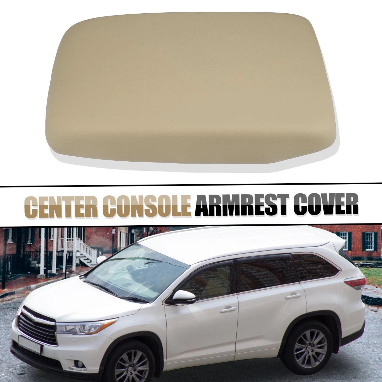 Car Center Console Armrest Cover Replacement for Toyota Highlander (2008–2013)