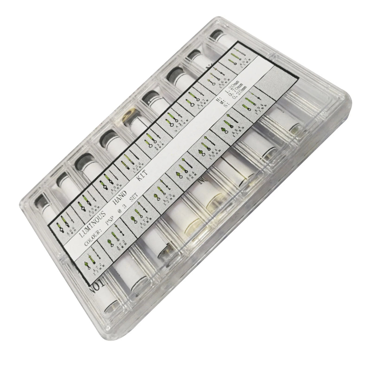 Luminous Watch Hands Pin Set for (Minute .70, Hour 1.20, Second .20mm)
