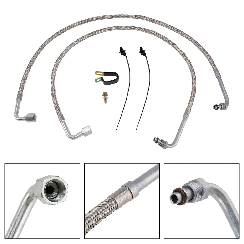 2X Oil Cooler Hose Lines 2204030 5412355 for Polaris Trail Boss 330 (2003–2008)