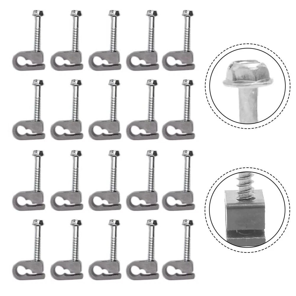 20 Piece Clip Kit and Screws for Starlink Cables
