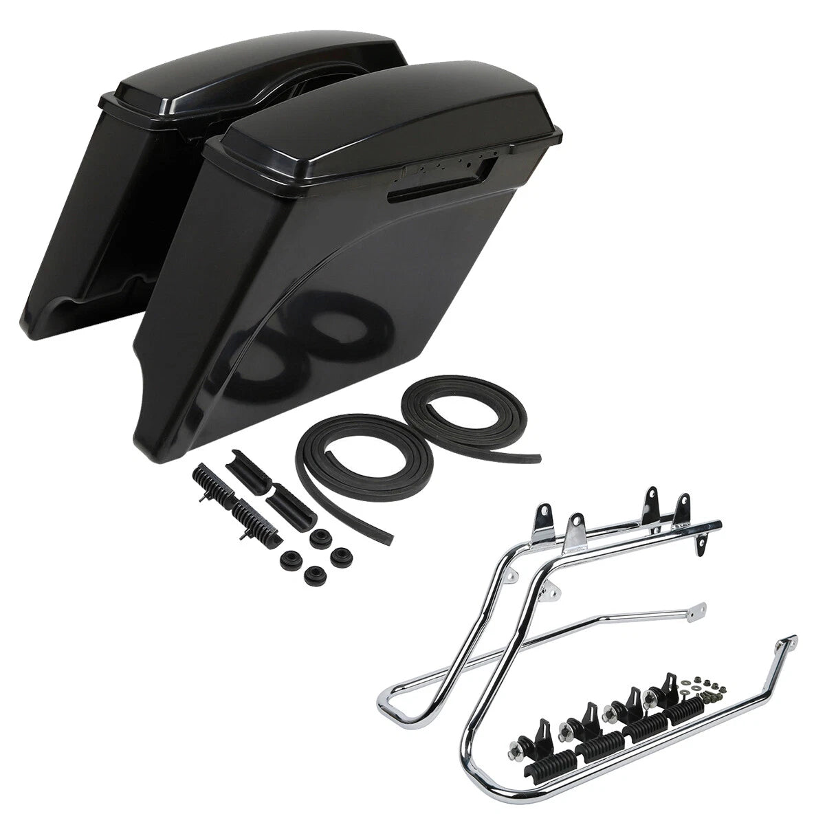 5" Extended Saddlebag Conversion Bracket for Harley Softail (1986–2017)