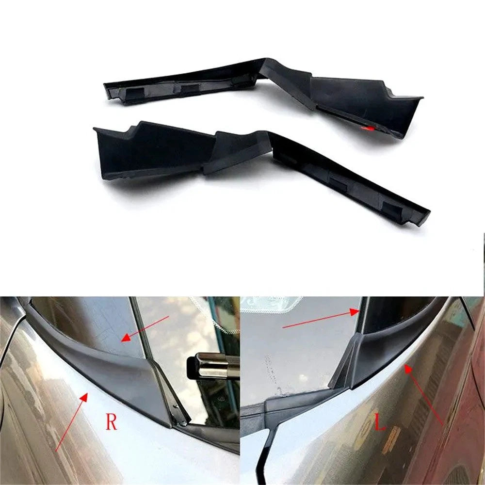 Left & Right Front Wiper Diversion Cover Plate Trim For Nissan Kicks 2016-2020