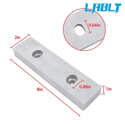 Set of 2 Aluminum Machinable Soft Jaws for 6" Mill Vises