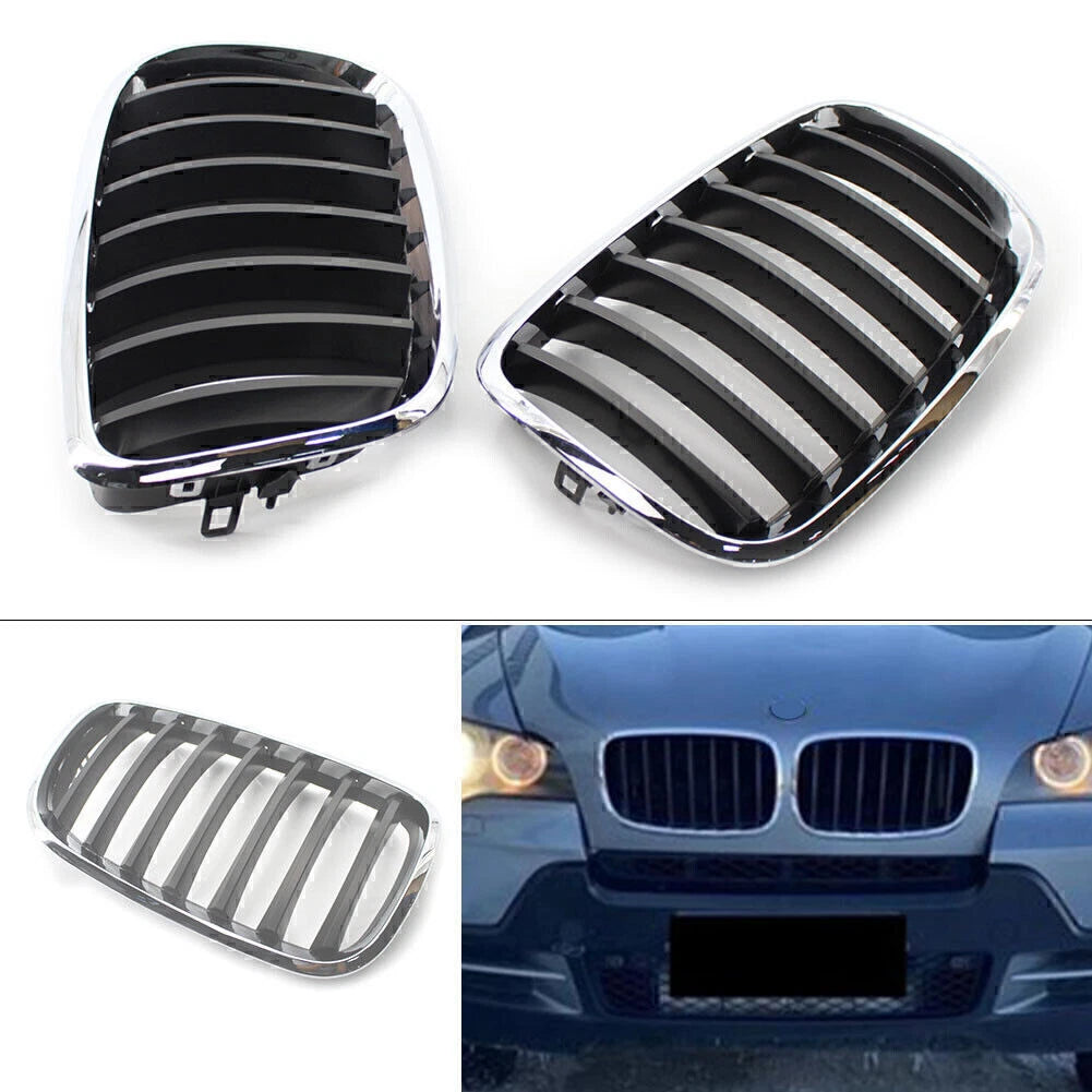 Front Bumper Mesh Grille for BMW X5 E70 (2008–2013) 51137157687 51137157688