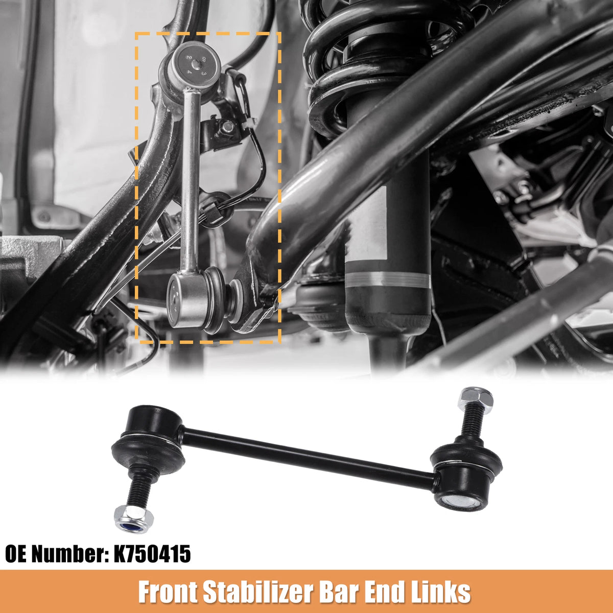 2pcs Front Stabilizer Sway Bar Links Kit for Ford Fusion (2011–2012) No.K750415