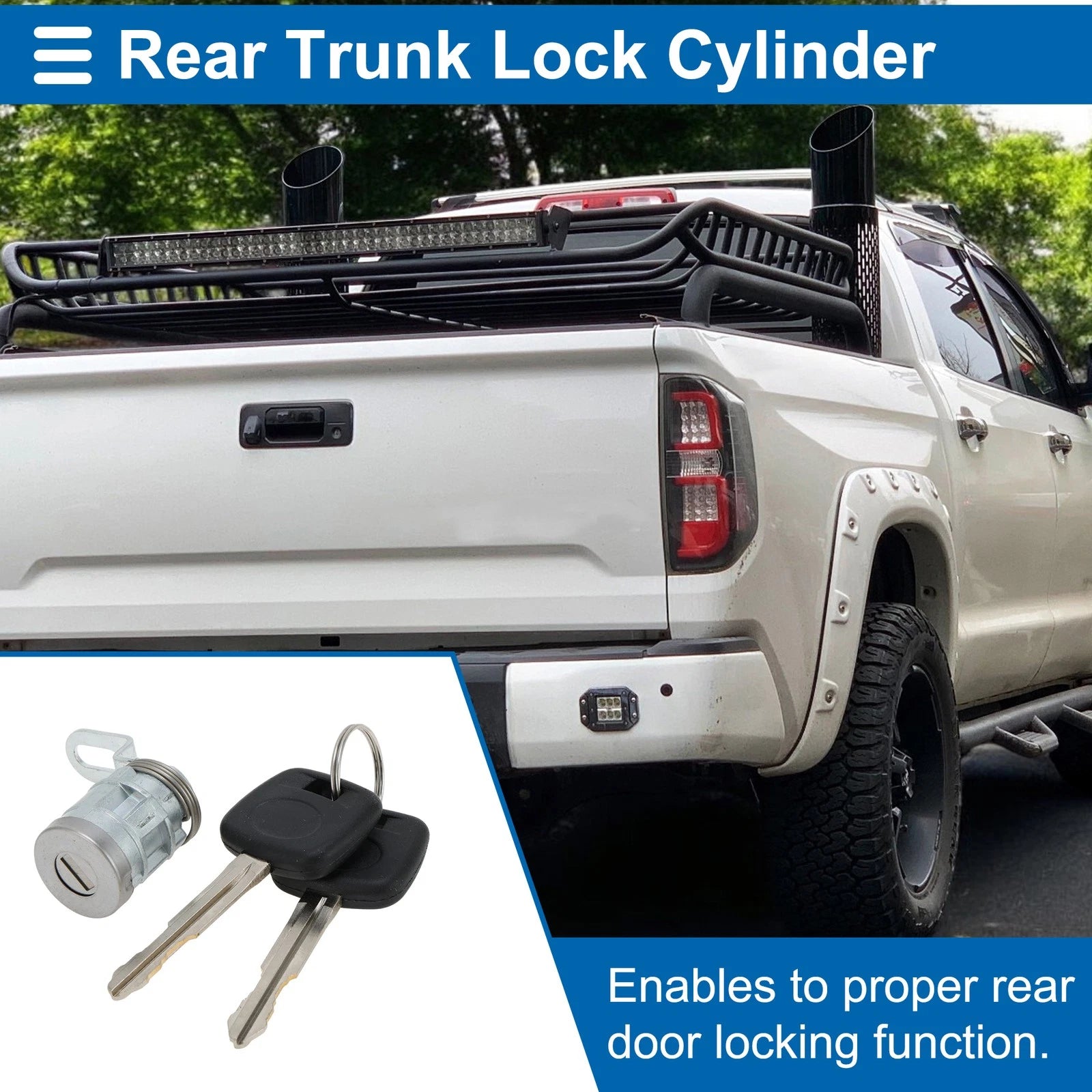 Trunk Lock Cylinder Replacement for Toyota Tundra (2014–2021)