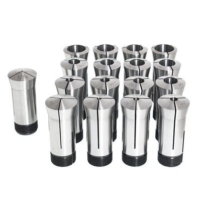 Set of 17 Round Collets 1/16 - 1-1/16" 5C TIR 0006 for