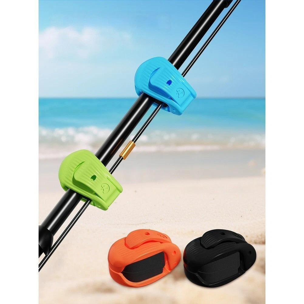 Fishing Rod Clamp Holder with Hook Hole and 2 Locking Modes