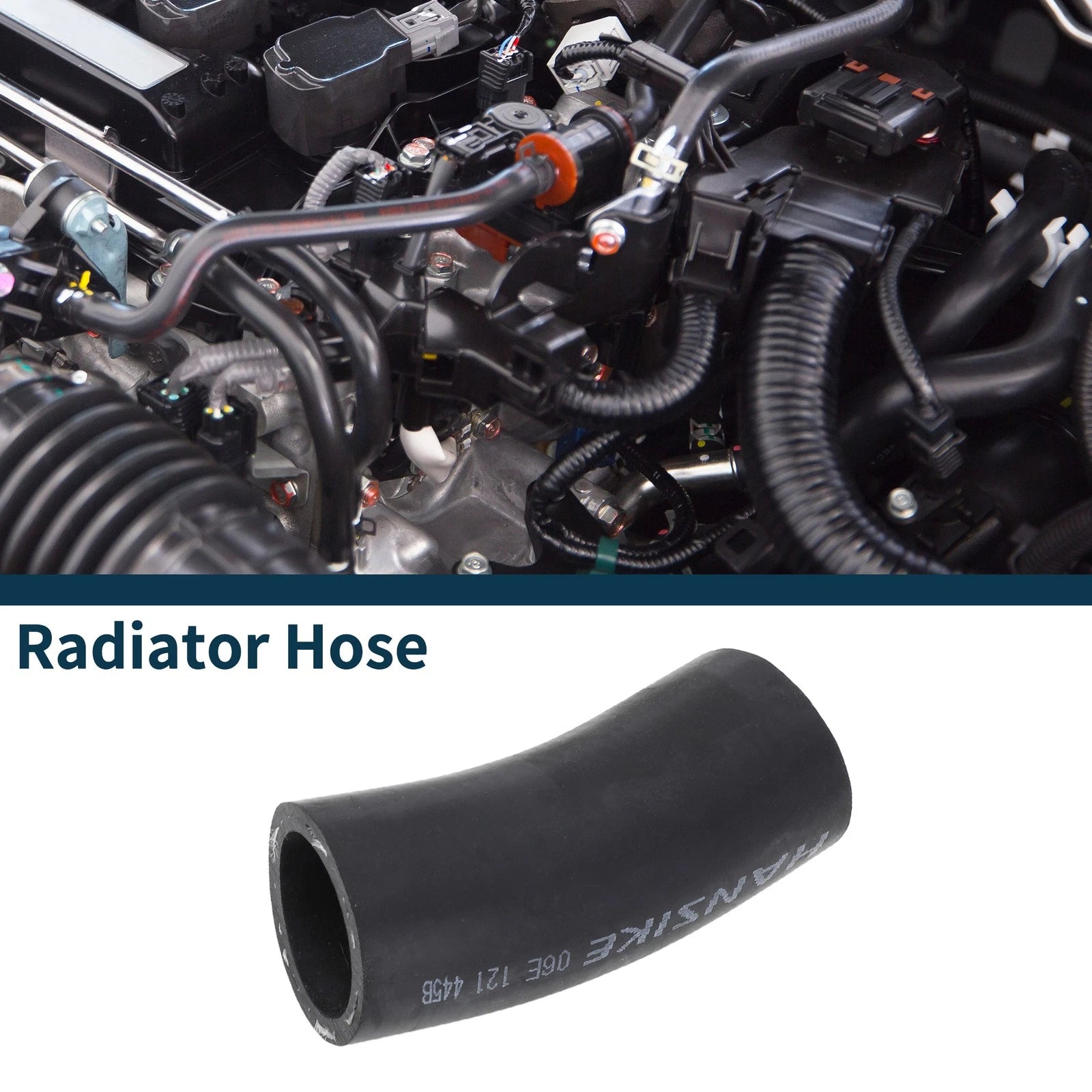Radiator Hose Coolant Pipe Replacement for Audi A4 (2006–2008) Rubber Black