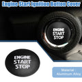 Engine Start Stop Ignition Button Cover Decal for Toyota Tacoma (2016–2021) Black