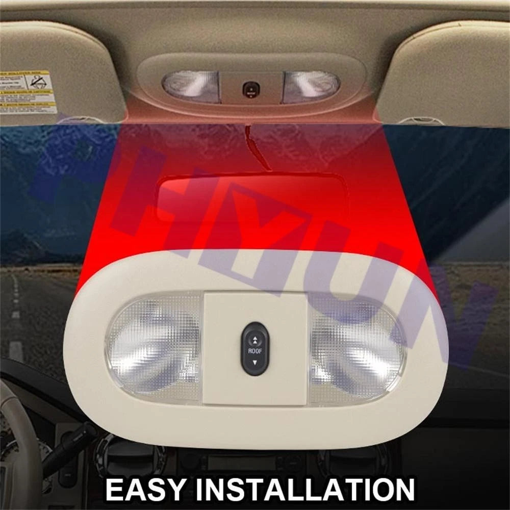 Front Overhead Console with Dome Light & Sunroof Switch for Ford Super Duty