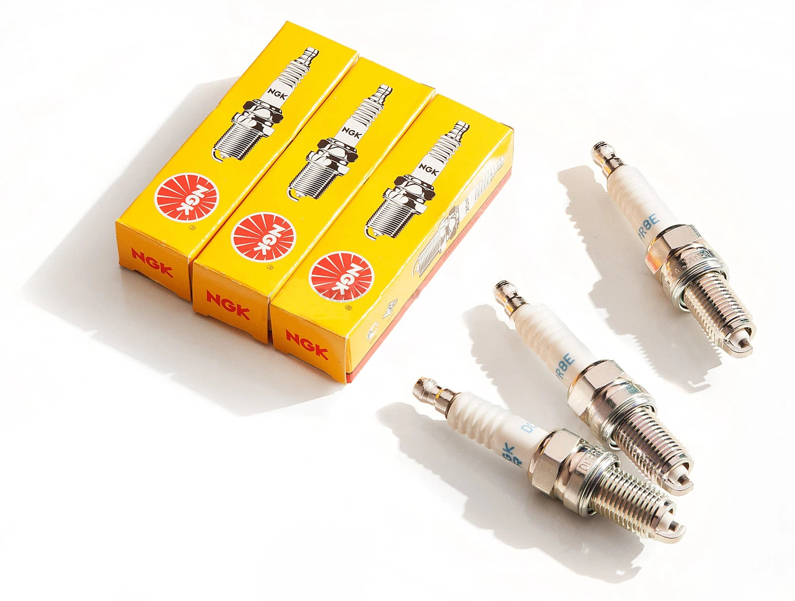 Set of 3 NGK DCPR8E Spark Plugs for Sea-Doo 4-Tec (155–260)