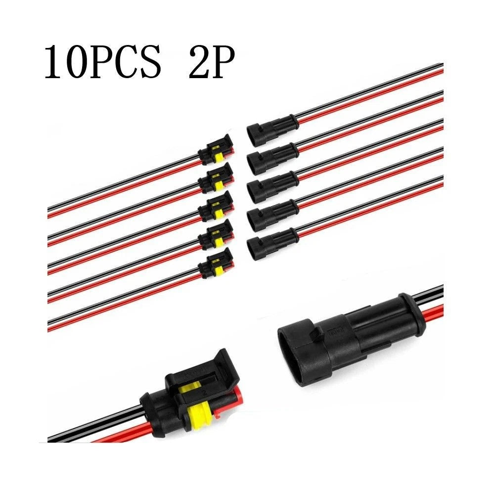 Set of 5 Waterproof Wire Connectors for Automotive Electrical Systems