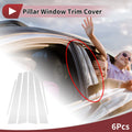 Car Door Pillar Window Trim 6 Pcs Replacement for Toyota Corolla (1998–2002)