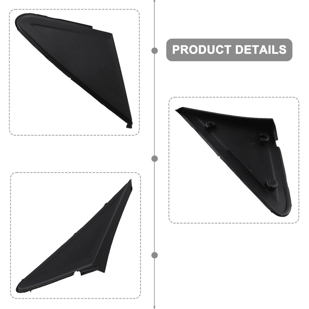 2X Mirror Fender Corner Molding Triangle Trims for Ford Focus (2005–2014)