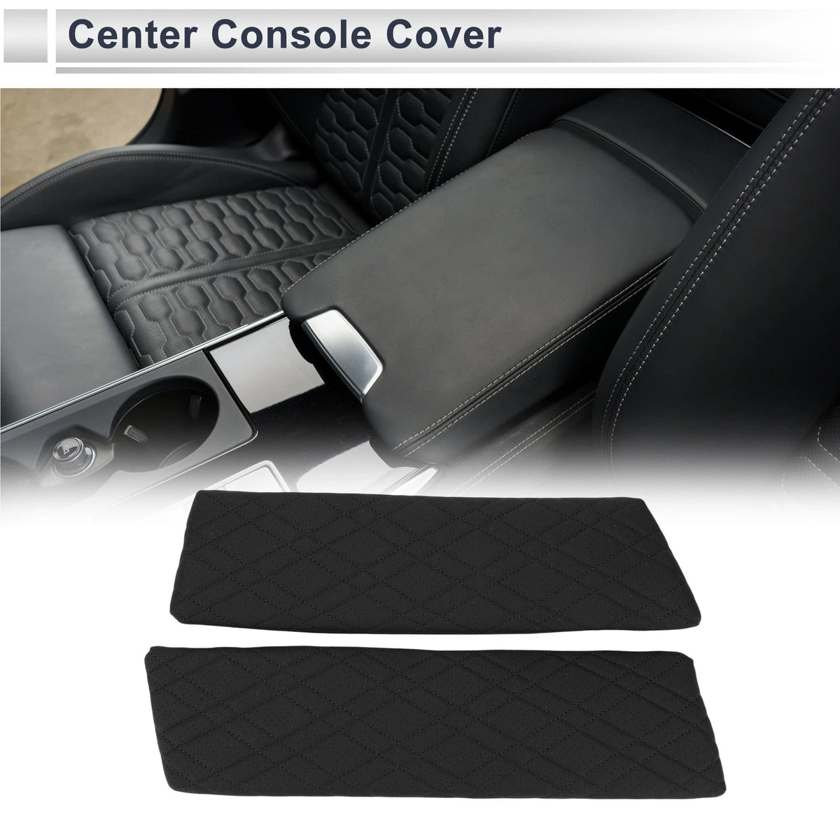 Car Center Console Cover for BMW 5 Series G30 (2018–2023) Black