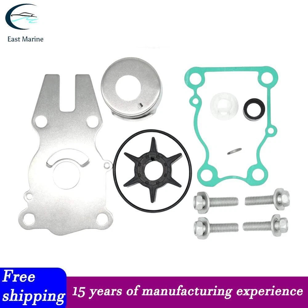 Water Pump Impeller Repair Kit for Yamaha 40HP/50/60HP Outboard (63D-W0078-01-00)
