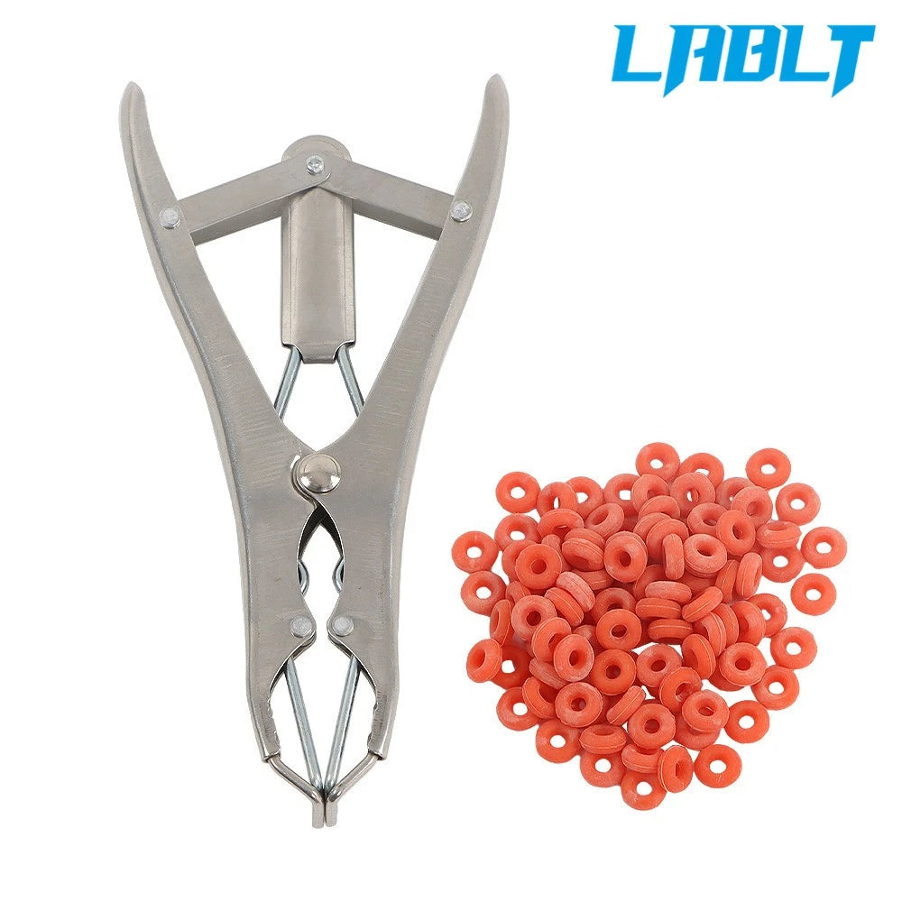 Bander Docking Elastrator for Sheep with 100 Marking Rings