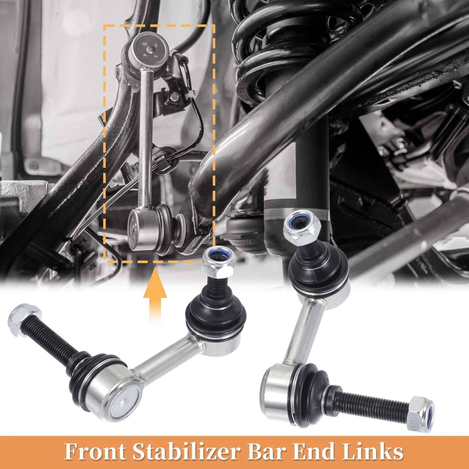 2pcs Front Stabiliser Sway Bar Link Replacement for Lexus LS460 LS600h (2007–2016)