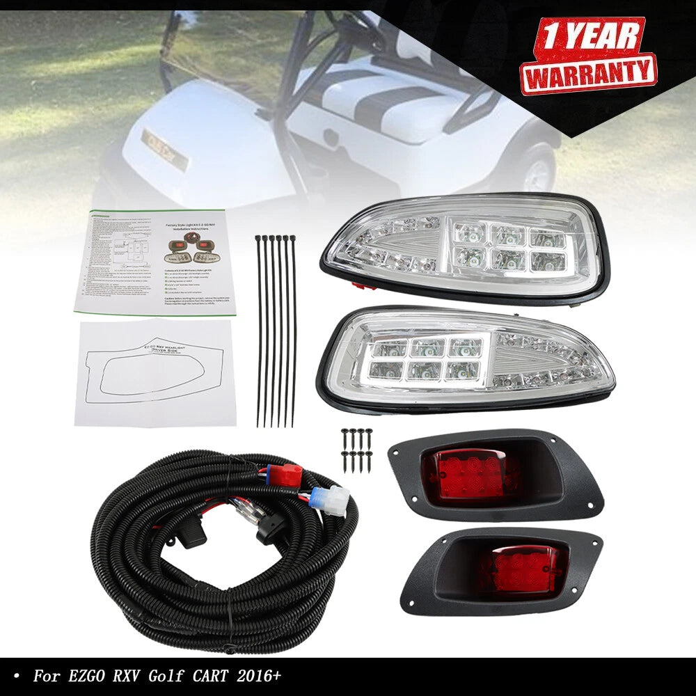 LED Light Kit for EZGO RXV Golf Cart (2016–Present)