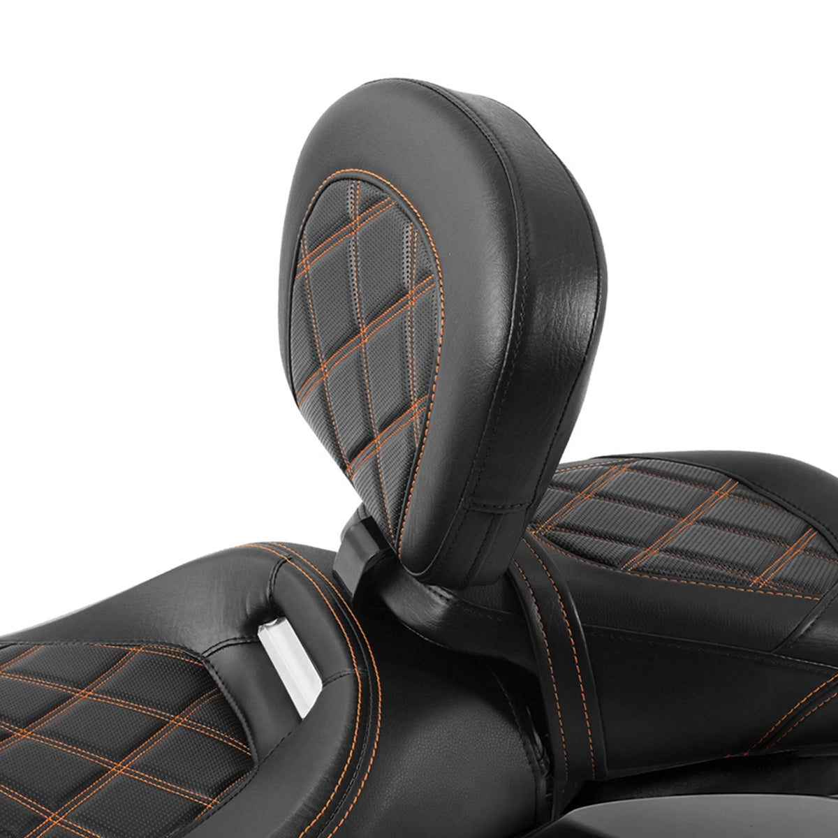 Backrest Pad for Harley Street Glide (2009–2023) Black + Orange