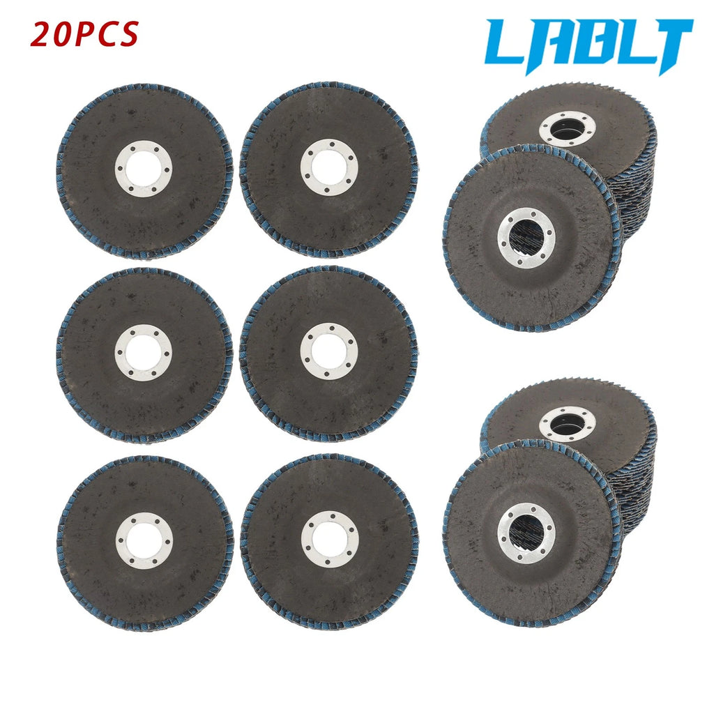 20PCS Ceramic Flap Disc 60 Grit 4.5"×7/8" T29 for Angle Grinder