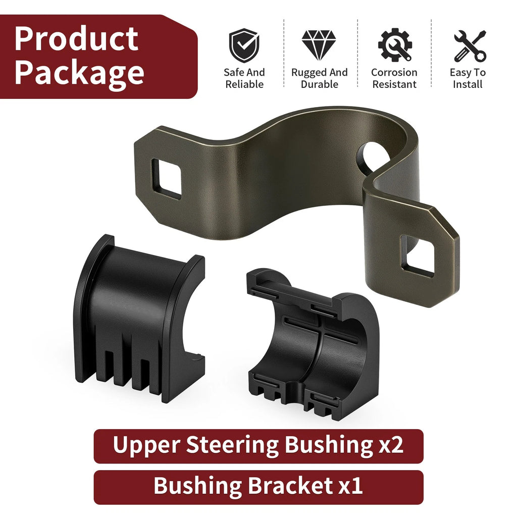 Upper Steering Bushings & Bracket Kit for Polaris Scrambler 500 (2003–2012)