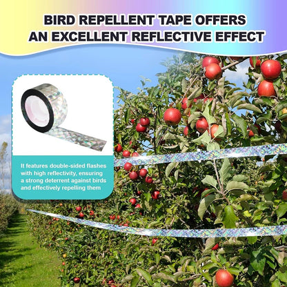 2 Roll high-quality Bird Scare Tape Double Side Ribbon for Bird Control