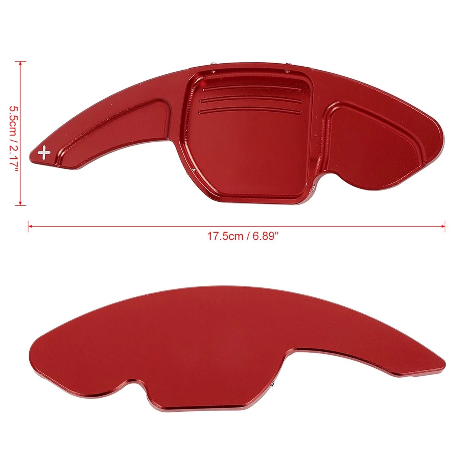 Red Steering Wheel Shift Paddle Pair for Audi A5 S4 S5 Q5 A4 Quattro (2013–2020)
