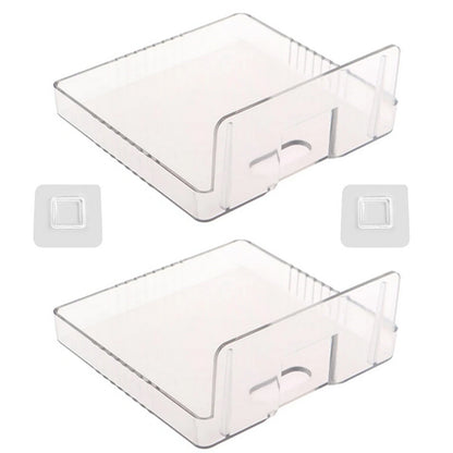 2Pcs Wall-Mounted Storage Bracket Holder for Universal Router TV Box