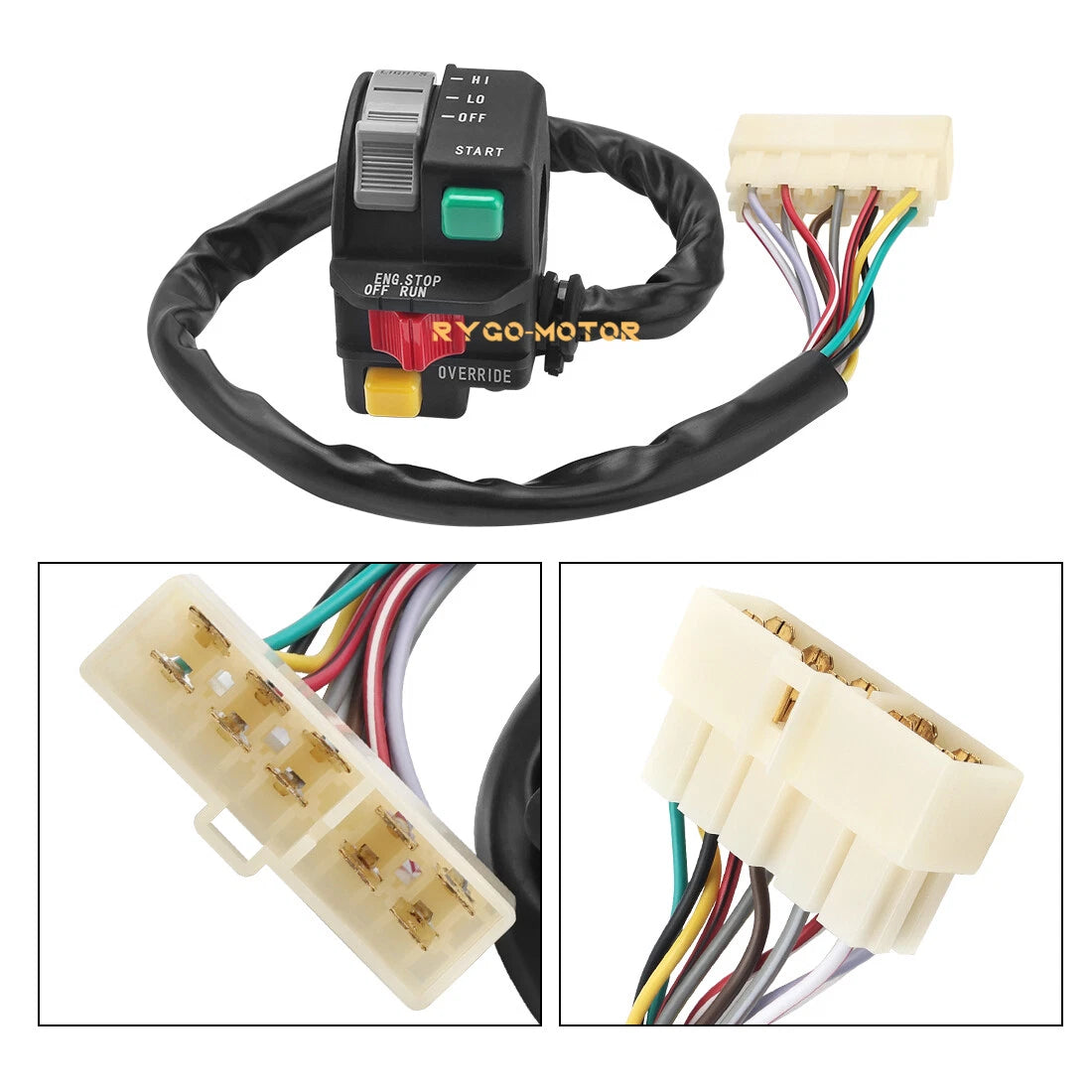 Handlebar Switch Start Stop Override Headlight for Polaris Big Boss 400L 500 (1995–2005)