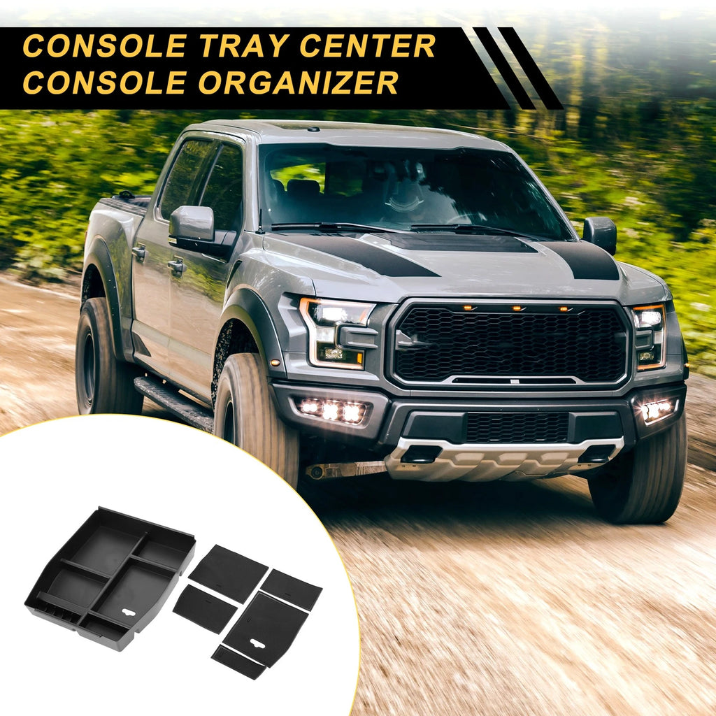 Center Console Armrest Organizer Tray Replacement for Ford F-150 (2015–2019)