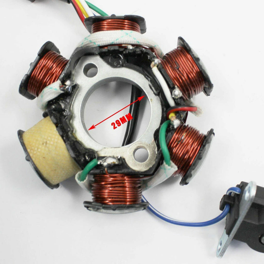 6 Coil Magneto Flywheel Stator for 50cc 70cc 110cc 125cc PIT Quad ATV