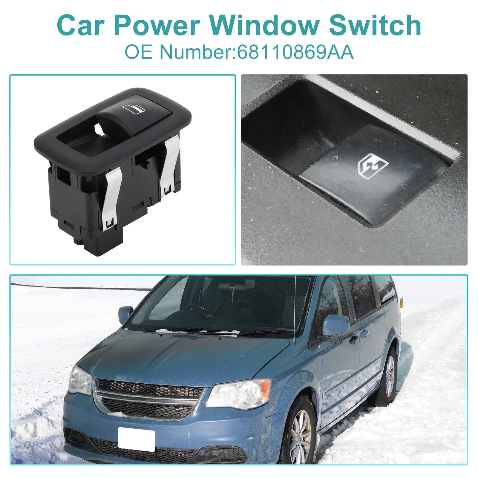Rear Power Window Switch Replacement for Chrysler Town & Country (2004–2010)