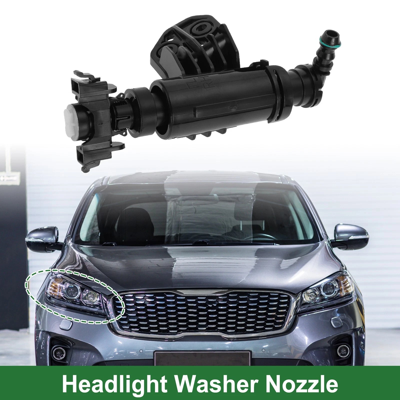 Front Passenger Side Headlight Washer Nozzle for Hyundai Tucson MK3 (2016–2020)